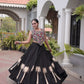 Palm Motif Gota Lehenga Set
