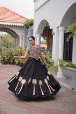 Palm Motif Gota Lehenga Set