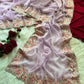 Pastel Embroidered Moss Chiffon Saree for Wedding and Festive Wear