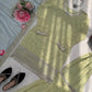 Pastel Floral Embroidered Sharara Suit Set
