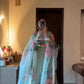Pastel Floral Embroidered Sharara Suit Set
