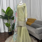 Pastel Floral Embroidered Sharara Suit Set