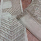 Pastel Grey Embroidered Diamond Silk Lehenga Set