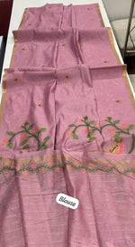 Pastel Jamdani Weave Saree for Summer, Festive and Day Occasion Wear
