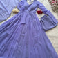 Pastel Mint Green & Lavender Georgette Anarkali Suit Set with 8 Meter Flair & Mirror Lace Dupatta