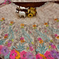 Pastel Organza Embroidered Lehenga Choli Set for Wedding and Festive Occasions