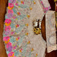Pastel Organza Embroidered Lehenga Choli Set for Wedding and Festive Occasions