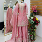 Pastel Shade Orgenza Sequin Sharara Set