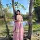 Pastel Shade Orgenza Sequin Sharara Set