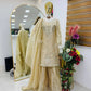 Pastel Shade Orgenza Sequin Sharara Set
