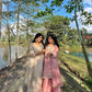 Pastel Shade Orgenza Sequin Sharara Set