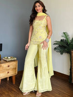 Pastel Yellow Corset Co-ord Set