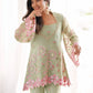 Sage Floral Sequin Kurta Set