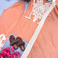 Peach Satin Silk Embroidered Suit with Plazzo & Dupatta – Elegant Festive Wear