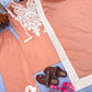 Peach Satin Silk Embroidered Suit with Plazzo & Dupatta – Elegant Festive Wear