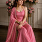 Pink Fandy Fabric Sharara Set With Dupatta