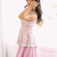 Pink Peplum Embroidered Lehenga