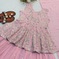 Pink Peplum Embroidered Lehenga