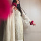 Pista Green Heavy Faux Georgette Embroidered Suit with Plazzo & Dupatta – Wedding & Festive Wear