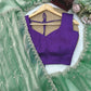 Pista Green Shimmer Saree with Sequin Work