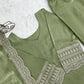 Pista Green Silk Kurta Farshi Salwar Set