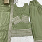 Pista Green Silk Kurta Farshi Salwar Set