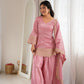 Pista Green Silk Kurta Farshi Salwar Set