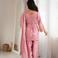 Pista Green Silk Kurta Farshi Salwar Set