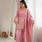 Pista Green Silk Kurta Farshi Salwar Set