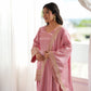 Pista Green Silk Kurta Farshi Salwar Set