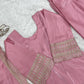 Pista Green Silk Kurta Farshi Salwar Set