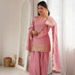 Pista Green Silk Kurta Farshi Salwar Set
