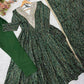 Plum Bandhani Mirror Anarkali Set