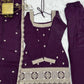 Plum Zari Farshi Sharara Set