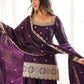 Plum Zari Farshi Sharara Set
