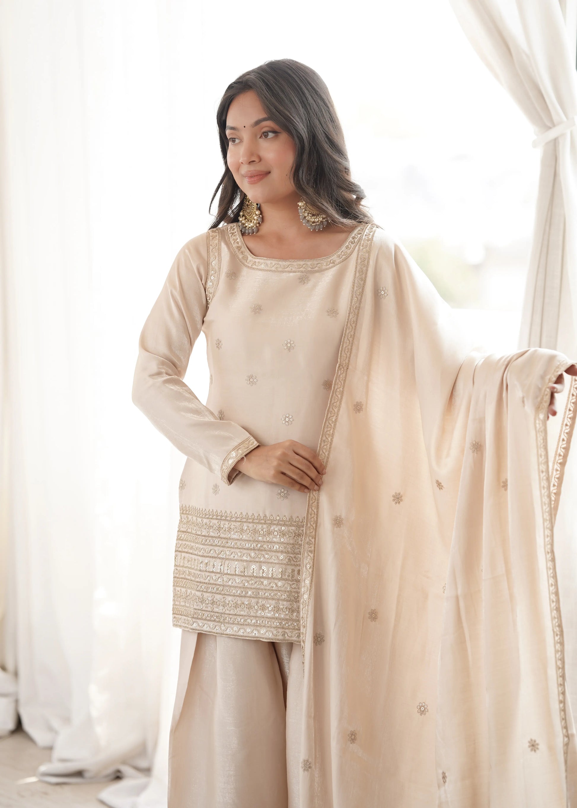 Plum Zari Farshi Sharara Set