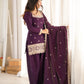 Plum Zari Farshi Sharara Set
