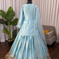 Powder Blue Sequin Lehenga