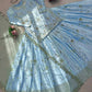 Powder Blue Sequin Lehenga