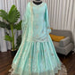 Powder Blue Sequin Lehenga