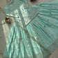 Powder Blue Sequin Lehenga