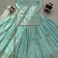 Powder Blue Sequin Lehenga