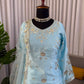 Powder Blue Sequin Lehenga
