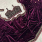 Premium 9000 Velvet Saree with Sequins, Dori & Thread Work