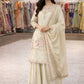 Premium Chinon Silk Embroidered Palazzo Suit Set