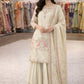 Premium Chinon Silk Embroidered Palazzo Suit Set