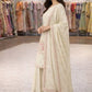 Premium Chinon Silk Embroidered Palazzo Suit Set