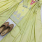 Premium Chinon Silk Embroidered Palazzo Suit Set