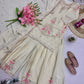 Premium Chinon Silk Embroidered Palazzo Suit Set