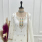 Premium Crunchy Silk Embroidered Sharara Set for Festive and Wedding Wear